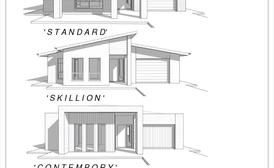Facade Options of 3 Bedroom Home 'Jabiru'